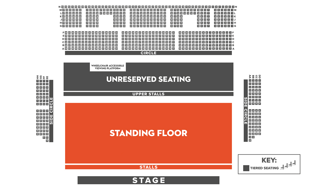 Seating Plan (Standing Show)