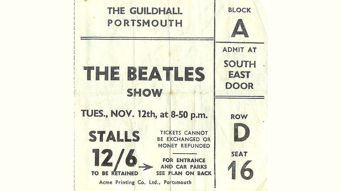 Beatles ticket