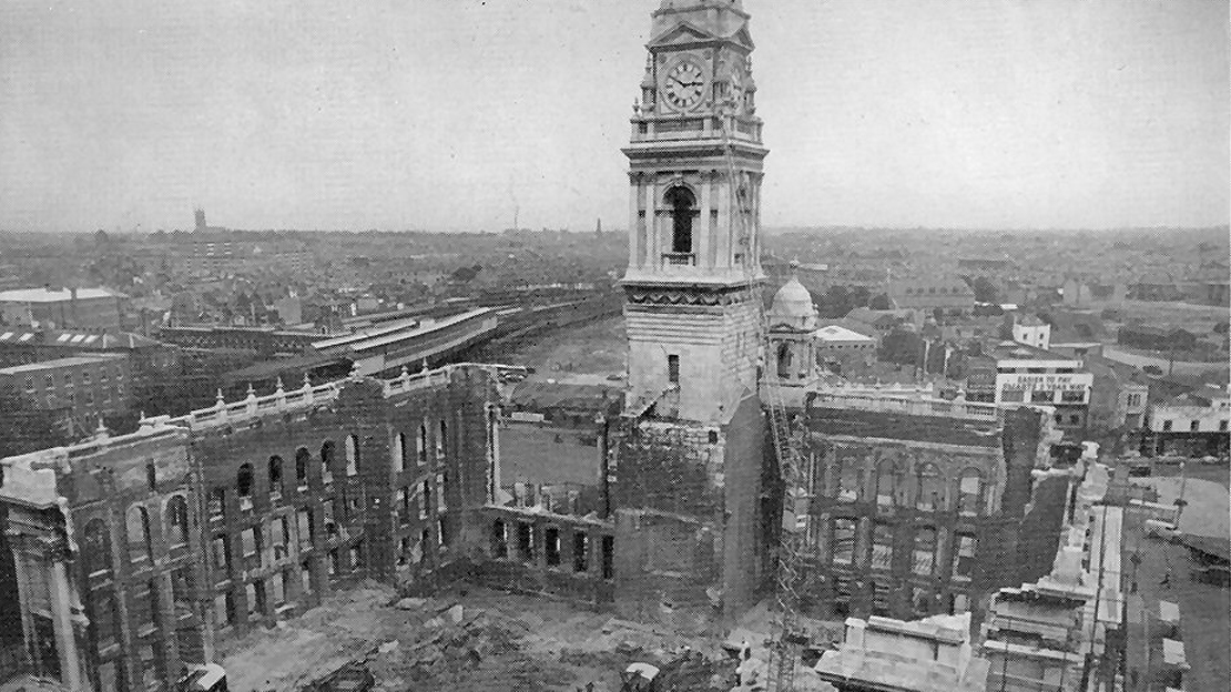 Portsmouth Guildhall Bombed on 10th January 1941