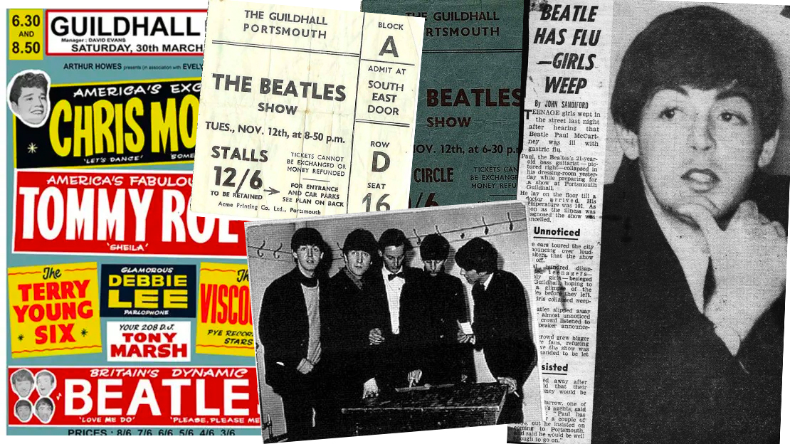 The Beatles played Portsmouth Guildhall twice in 1963