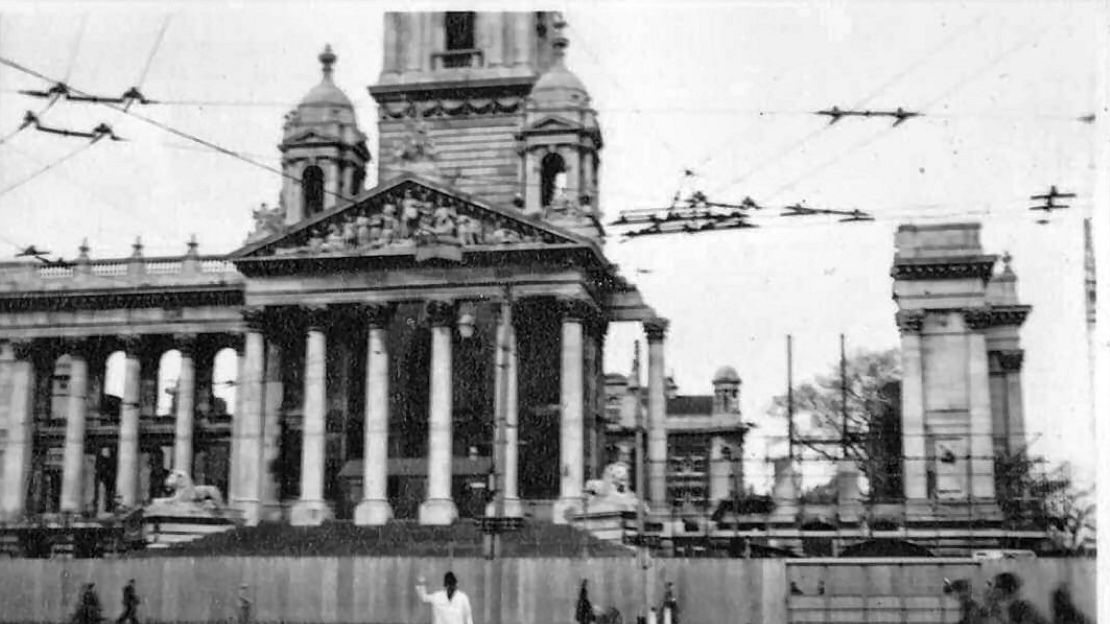 Guildhall being rebuilt